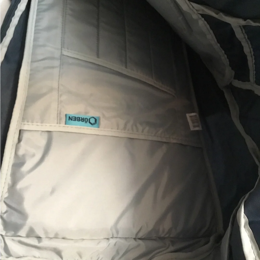 ORBEN Navy Travel Backpack with Teal Accent